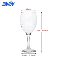 Vente en gros de verres à vin en plastique PC avec logo personnalisé pour restaurant