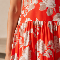 Robe longue d'été à imprimé floral personnalisé pour femme – Décontractée, élégante, pour la plage et les vacances – Vêtement féminin ample et tendance