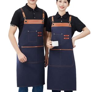 Tablier de cuisine réglable et imperméable pour chef, personnalisable avec logo, idéal pour restaurant et salon - Product Image 1