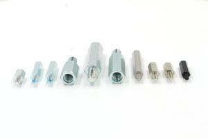 مكون ميكانيكي من الفولاذ المقاوم للصدأ المطلي بالزنك الأزرق، مسافة تثبيت سداسية للتجميع والتثبيت - Product Image 4