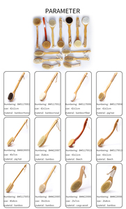 Kuru Vücut Fırçası Çevre Dostu Ahşap Banyo Fırçası Bambu Sırt Ovma Fırçası 2 Taraflı Duş Domuzu Kılı At Kılı Sisal Özelleştirilmiş Yumuşak - Product Image 3