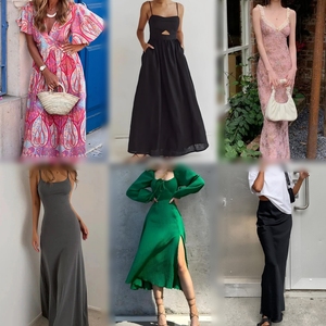 Summer Women's <b>Mixed</b> Dresses Wholesale Bulk Stock Lot - Floral Polka Dot Maxi Mini Midi Dress Bales for Boutique Resale - Product Image 4