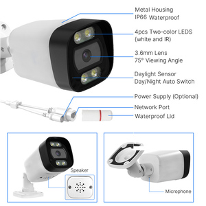Hệ Thống Camera An Ninh Ngoài Trời 4K 8MP POE Thông Minh Bộ NVR CCTV <span class=keywords><strong>IP</strong></span> 8 Kênh - Product Image 4