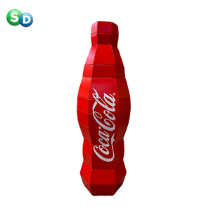 Nuevo diseño de botella de cocacola forma POS promoción al por menor POSM cartón flexible plegable rebote elástico soportes de exhibición - Product Image 1