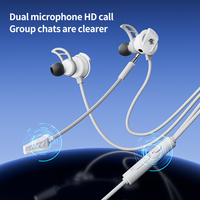 Auriculares para Juegos, Intrauriculares con Cable, Ligeros, con Micrófono Desmontable para PS5, Series X, PC, Brasil