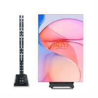 Affichage LED pliable P1.25 P1.53 P1.86 direct usine, support de sol GOB pour publicité en centre commercial
