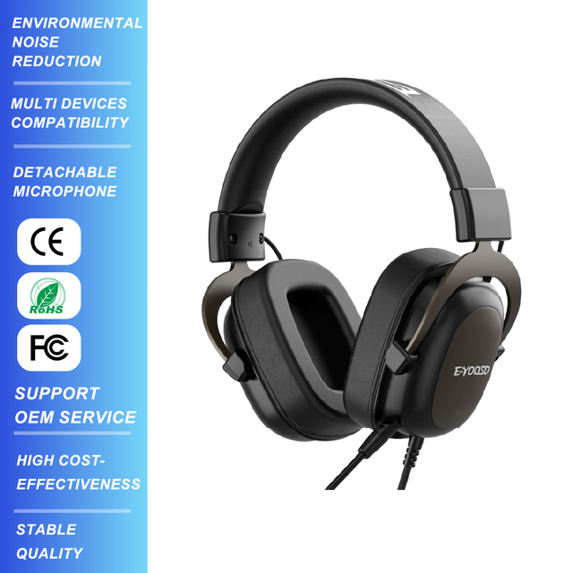 Wired Gaming Headset Detachable Noise Cancelling Mic Surround Sound Over Ear Headphones for PCs Console Esports Wholesale Buyers