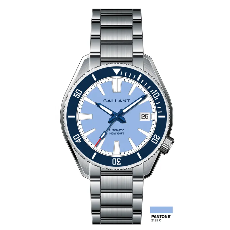 Baru! Oem Diver 316l Stainless Steel Kasus/Gelang Sapphire Glass Swiss C3 Luminous Pria Automatic Watch