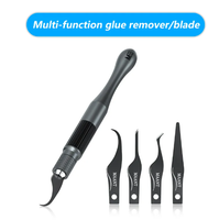 MaAnt Jeu de lames multifonctionnelles pour enlever la colle avec une dureté élevée pour téléphone portable Carte mère Puce CPU IC Scraper Pry Knife Tool