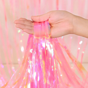 Argento nero oro rosa lamina d'oro tenda <span class=keywords><strong>con</strong></span> frangia luccicante <span class=keywords><strong>Glitter</strong></span> sfondo decorazioni per feste di compleanno e di nozze - Product Image 2