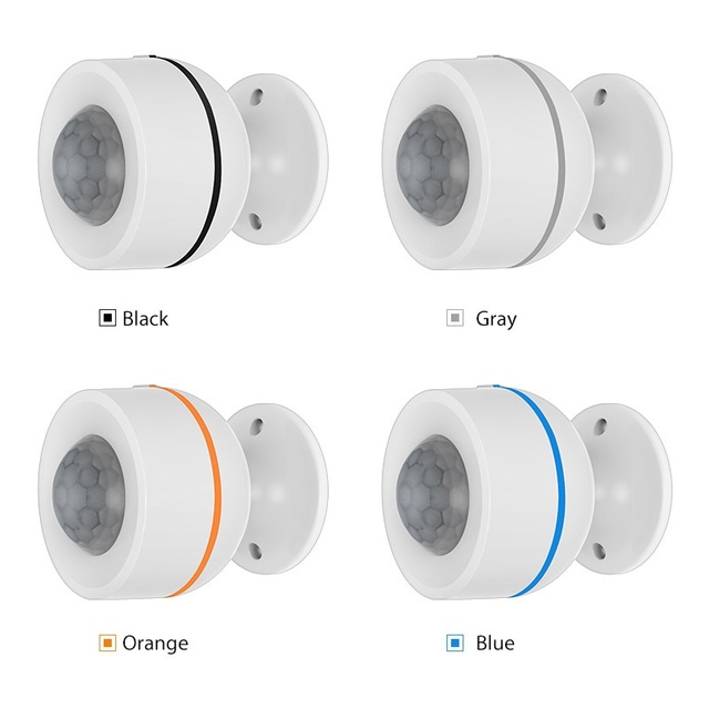 Tuya App-Controlled Smart Home Modern Style ABS Material Wireless PIR Infrared Detection Secure Human Motion Sensor Matter