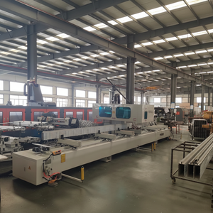 Centre <span class=keywords><strong>d</strong></span>'usinage CNC automatique 4 axes pour le perçage, le taraudage et le fraisage de profilés en aluminium pour fenêtres, portes et murs rideaux - Product Image 1