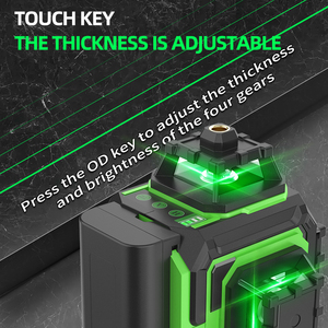 <span class=keywords><strong>Nivel</strong></span> Láser Rotatorio Automático Industrial de 16 Líneas, Láser Verde de <span class=keywords><strong>360</strong></span> Grados Horizontal y Vertical para Bricolaje, Color Verde - Product Image 5