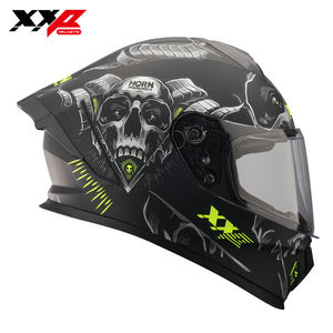 Casque de moto intégral ABS à libération rapide, double visière, XXP DRAKEN S HORN, course de motocross, NEUF, DOT, garantie de 6 mois - Product Image 5