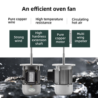 Moteur asynchrone monophasé YCZX KL-180W à arbre long haute température 180W/220V en acier au carbone pour four de refusion à bride