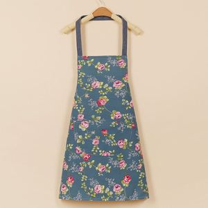 Delantal de Lona Estilo Étnico con Estampado Floral Retro, Resistente al Aceite, para Cocina, Unisex, con Correa Ajustable para el Cuello - Product Image 4