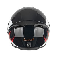 Casque modulaire intégral LVCOOL LV115 pour moto, unisexe, ABS, double visière, déverrouillage rapide, homologué DOT, pour adultes, femmes et hommes, Cascos