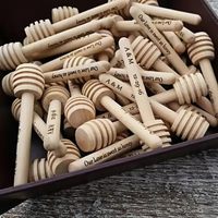 Palitos de Madera Personalizados para Miel, Recuerdos de Boda, Palitos de Madera para Mezclar y Agitar Miel para Tarros de Miel