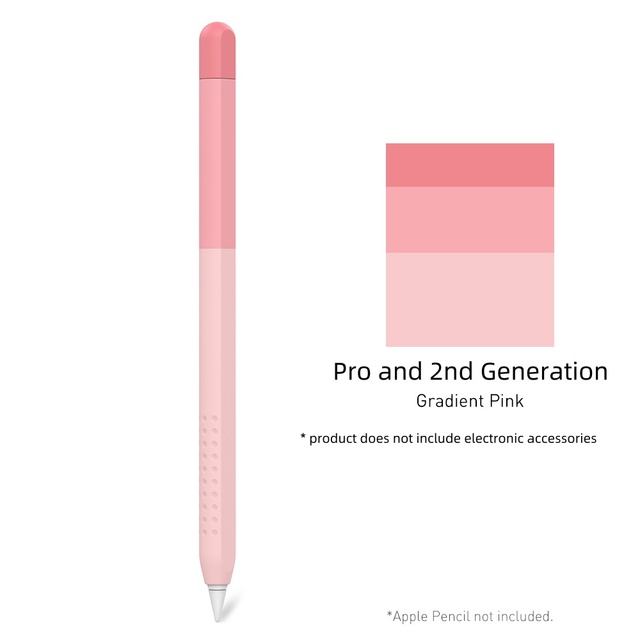 Gradient Color Case Sleeve Silicone Cover Case Pencil Sleeve Compatible  Apple Pencil Pro/ 2nd Generation