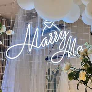 Insegna al Neon per Matrimonio 'Mi Vuoi Sposare?' Luci LED Personalizzate per Feste, Fidanzamento, Proposta <span class=keywords><strong>di</strong></span> Matrimonio, Decorazione da Parete - Product Image 4