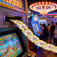 Bons de réduction personnalisables pour jeux vidéo en salle, papier double face, à moitié prix, avec langues anglaise et espagnole