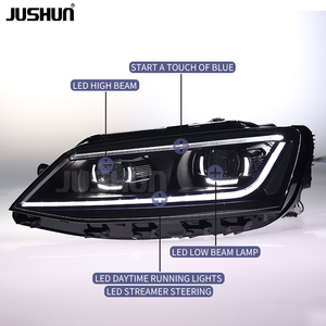 Ensemble de phares LED modifiés JUSHUN pour VW Jetta/Sagitar MK6 2012-2018, lampe de voiture, clignotant - Product Image 4