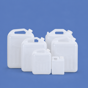 Conteneur à vin en plastique PE de qualité alimentaire avec couvercle à vis, bidon semi-transparent de 1L à 25L <span class=keywords><strong>pour</strong></span> le stockage d'<span class=keywords><strong>eau</strong></span>, de boissons et de sauces - Product Image 4