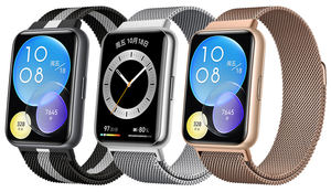 Bracelet magnétique en métal de luxe, boucle milanaise, bracelet de montre en acier inoxydable pour <span class=keywords><strong>HUAWEI</strong></span> <span class=keywords><strong>Fit2</strong></span> - Product Image 3