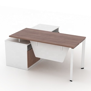 Moderno classico durevole in legno acciaio Executive tavolo scrivania da ufficio con funzione estensibile per i manager/CEO per il lavoro a casa - Product Image 2