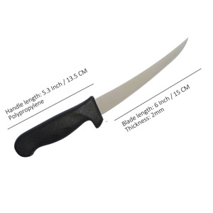 Coltello <span class=keywords><strong>da</strong></span> taglio <span class=keywords><strong>da</strong></span> 6 pollici in acciaio inox ad alto tenore di carbonio coltello <span class=keywords><strong>da</strong></span> cucina coltello <span class=keywords><strong>da</strong></span> macellaio con manico in polipropilene - Product Image 2