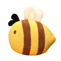 Coussin en peluche série insectes super mignon en coton PP rembourré, papillon, abeille, coléoptère, poupée animale personnalisable, accessoires de canapé en gros
