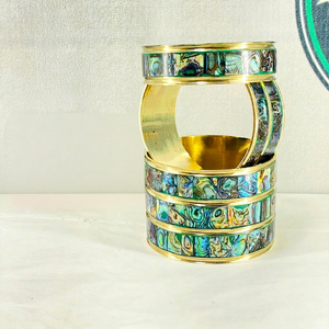 Luxury Mother of Pearl <b>Shell</b> Inlay Eco-Friendly Animal Modern Art & Collectible <b>Bracelet</b> Fashion Jewelry - Product Image 1