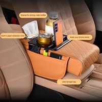 Fournisseur d'usine : Nouvelle conception d'accessoires intérieurs de voiture, pièces automobiles, sac de rangement universel pour accoudoir, fabricant de boîtes d'accoudoir
