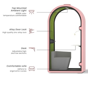 บูธเรียนสีชมพูพร้อมเฟอร์นิเจอร์ - Product Image 2