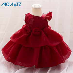 MQATZ Satin <strong>Frock</strong> <strong>Designs</strong> for Girls O-Neck Toddler Dress for Wedding Birthday Parties L2289XZ Lace Selling <strong>Net</strong> Apparels