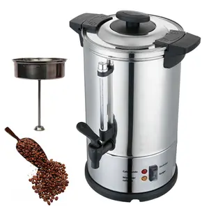 Mini Industrial Comercial Instantânea Elétrica Quente Cozinha Passo Água Caldeira Cesta Inner Filter Cafeteira Urna Chá