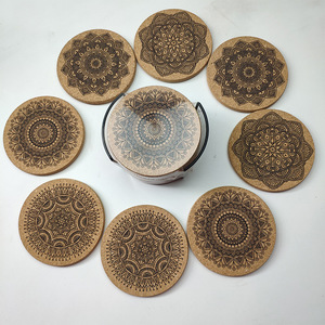 Nature Color Blank Customized <b>Cork</b> Placemats and <b>Cork</b> Coasters - Product Image 2