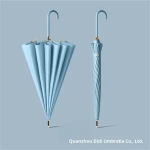 16-Rib phong cách Nhật Bản tự động kích thước lớn dual-sử dụng ô 16-Rib dài xử lý ô thẳng - Product Image 4