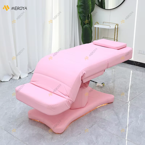 Table de massage moderne et confortable en cuir avec 3 moteurs Salon de beauté Spa électrique réglable pour le visage <span class=keywords><strong>Lit</strong></span> de cils avec lumières - Product Image 3