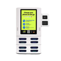 Borne de recharge publique durable et empilable à 8 emplacements pour batteries Li-Polymère, avec paiement par code QR et charge rapide, pour usage commercial extérieur