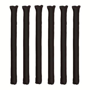 Bigoudis originaux pour cheveux longs, sans chaleur, pour la nuit, sans dommages, 4 bigoudis plus écharpe, dégradé marron, velours flexible, taille moyenne - Product Image 5