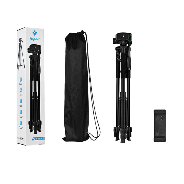 Professional 360 Degree Foldable Phone Holder Stand with Screw Camera Stabilizer Tripod for Professional Use