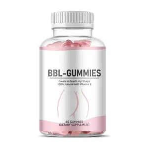 Private Formulering Natuurlijke Veganistische Biologische Glutenvrije Butt Lift Gummies Energie Booster Grotere Butt Supplement