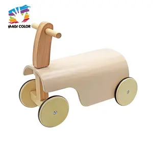 Top Mode 4 Roda Mobil Mainan Kayu Naik Mobil untuk Anak-anak W16B018