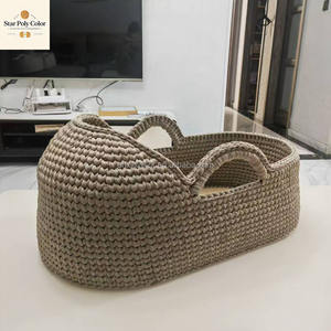 Approvisionnement en Gros <span class=keywords><strong>de</strong></span> Berceau Bébé Moderne Moïse Panier en Tissu Portable avec Panier à Langer Tressé à la Main Étoile pour Bébé - Product Image 6