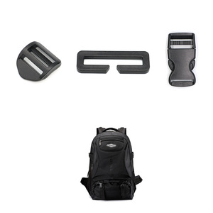 Plastic Webbing <b>Adjustment</b> Buckles E006 Black <b>Square</b> Notched For Backpack Straps Bag Accessories Fasteners - Product Image 4