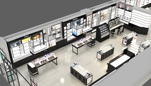 Thiết Kế Mới Mỹ Phẩm Cửa Hàng Thiết Kế Nội Thất Với Mỹ Phẩm Tủ Tầng Thường Vụ Hiển Thị Tủ Cho Mỹ Phẩm Cửa Hàng - Product Image 5