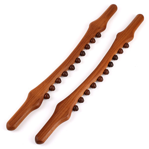 Acht-Perlen-Zehn-Perlen-Holztherapie-Schaber Meridian-Bagger-Fuß massage werkzeug Beauty Health Wood Scrap ing Stick Massage - Product Image 4