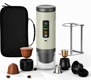 เครื่องชงกาแฟเอสเพรสโซแบบพกพา รุ่นใหม่ล่าสุด แรงดัน 20 บาร์ พร้อมระบบทำความร้อนในตัว ชาร์จผ่าน USB พร้อมกระเป๋าสำหรับพกพา เหมาะสำหรับแคมป์ปิ้ง ใช้เป็นของขวัญได้ - Product Image 1