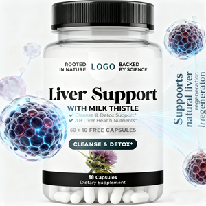 Capsules personnalisées d'aide à la réparation de désintoxication à base de plantes pour la santé du foie gras adulte - Product Image 5